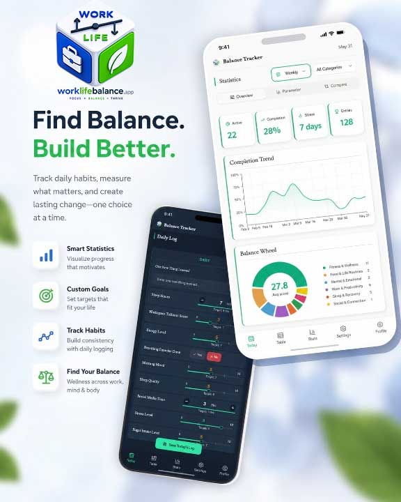 Work-Life Balance App — 官网预览图