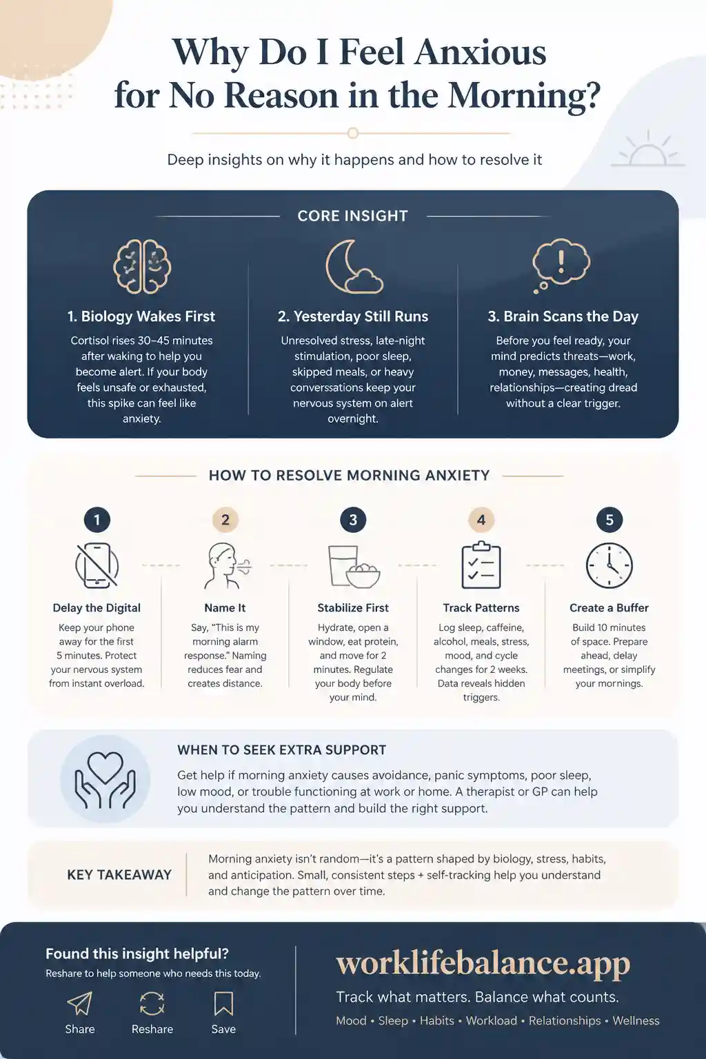 Morning Anxiety for No Reason: What’s Actually Causing It (and What Helps)